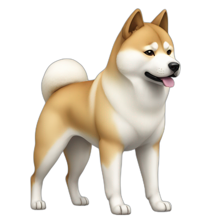 akita inu canine full-height emoji
