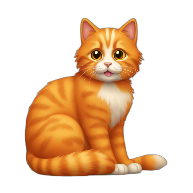 orange furry cat emoji