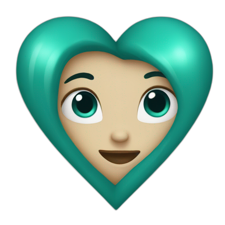 teal heart emoji