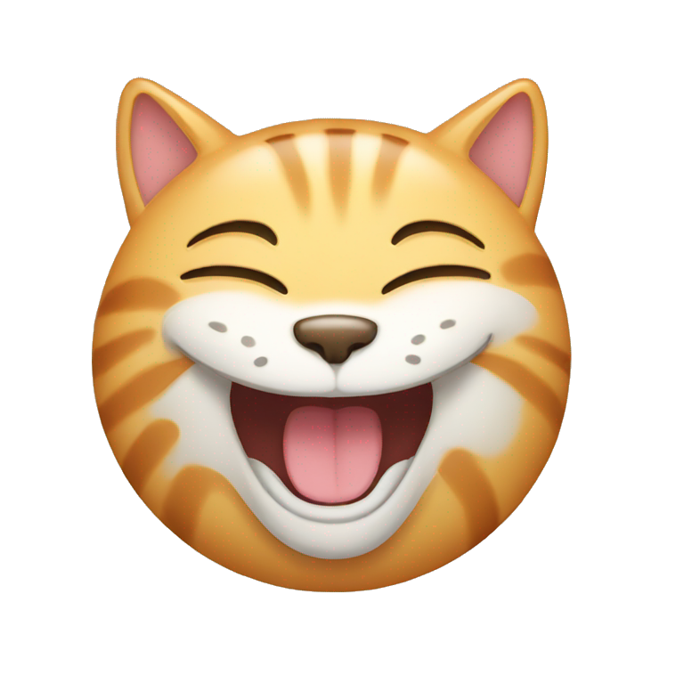 Laughing cat  emoji