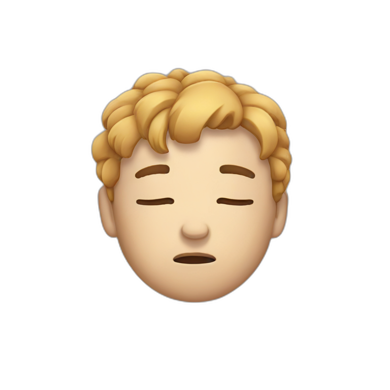 Sleepy emoji