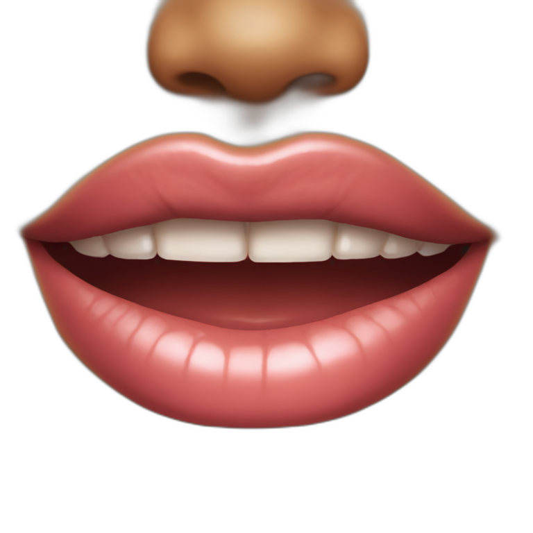 sexy lip bite emoji