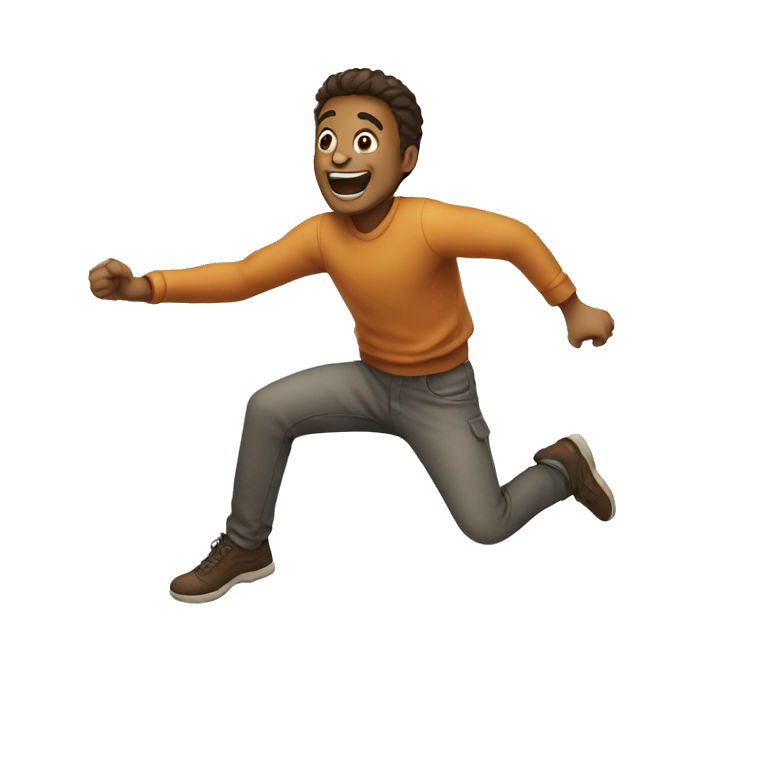 a man jumping emoji