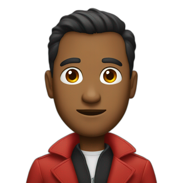man in red trenchcoat emoji