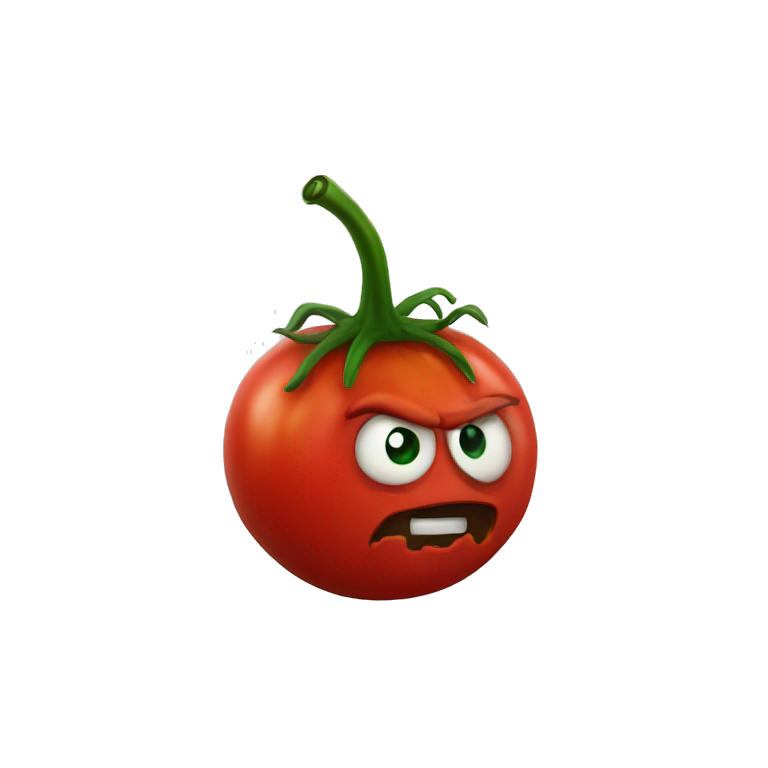 evil tomato emoji