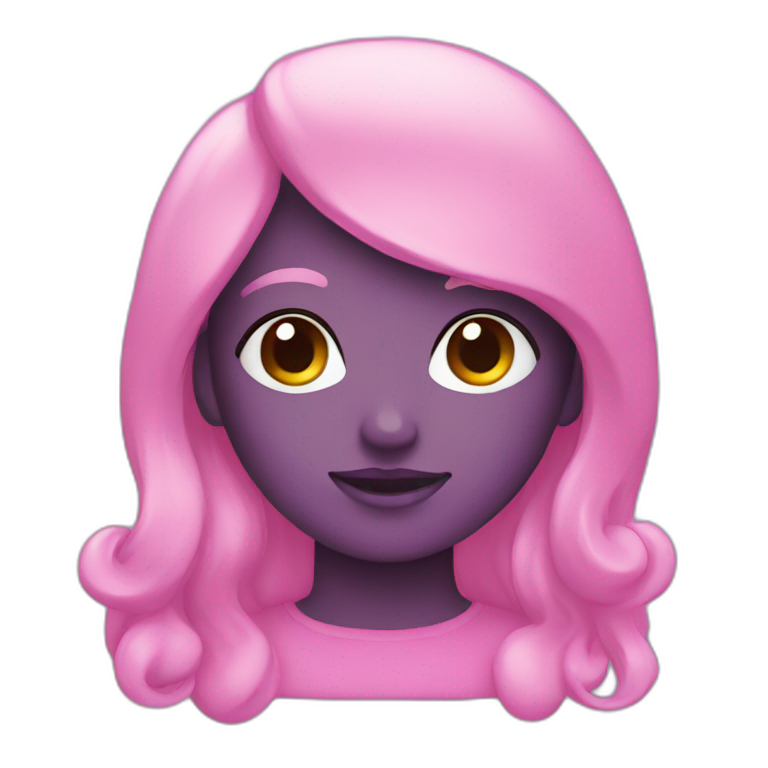 Pink and purple emoji