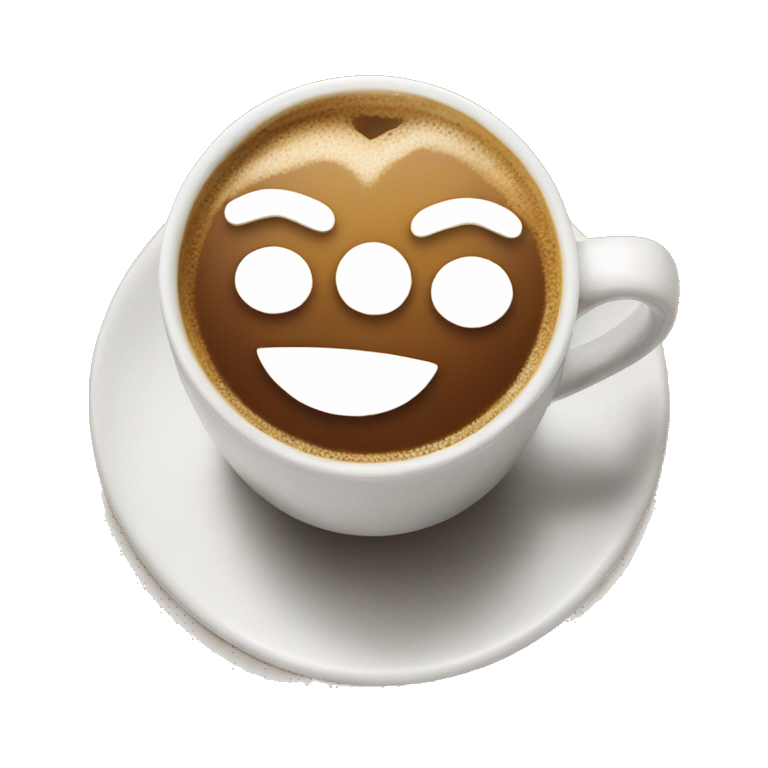 Coffee with D'Amore written on it emoji