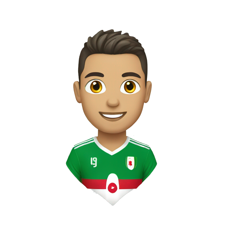 Ronaldo with Flag of Algeria  emoji