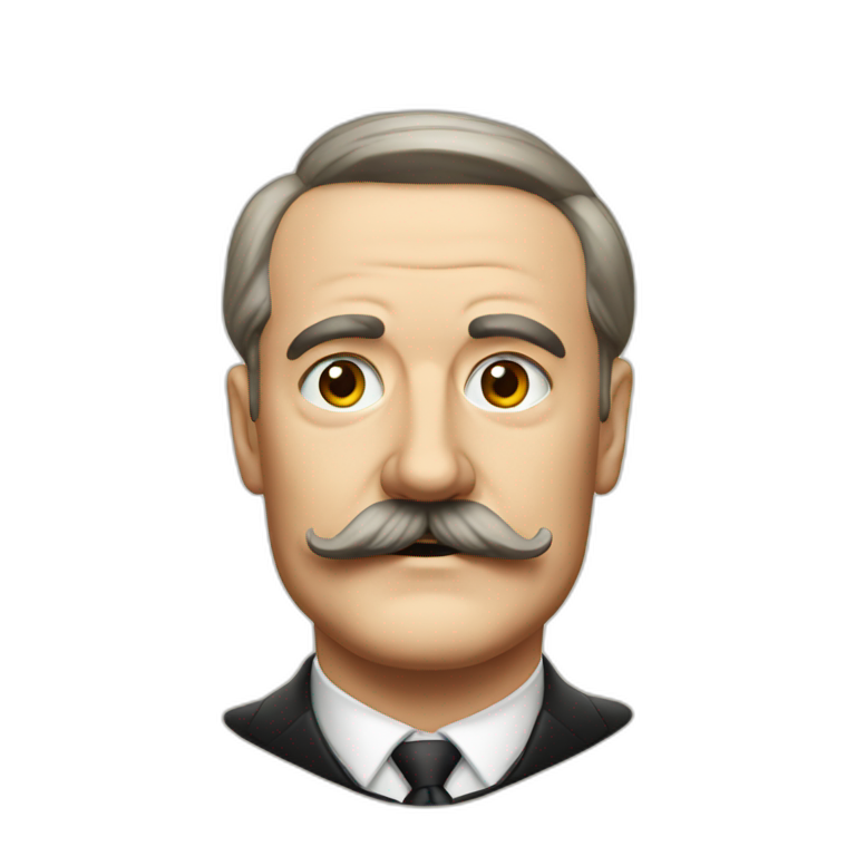 German president 1940 with mustach emoji