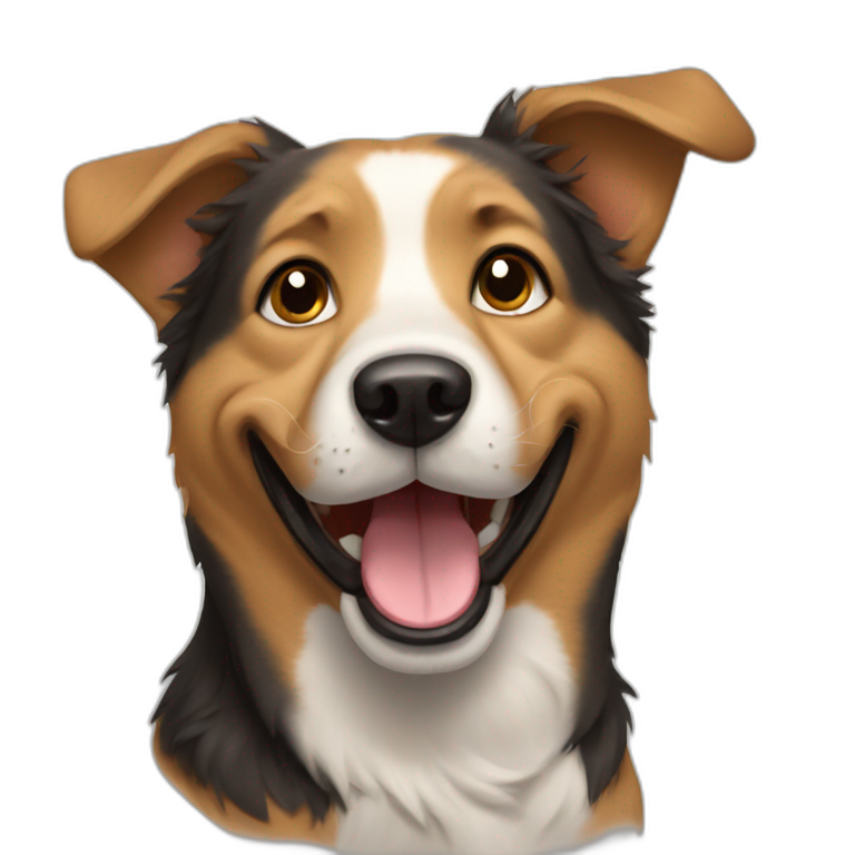 happy dog emoji