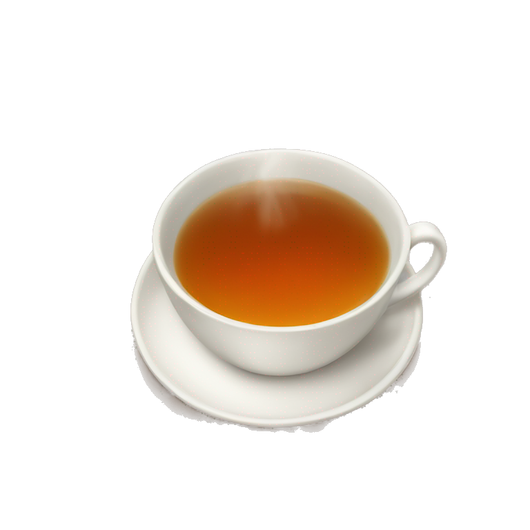 Tea cup, iPhone style emoji