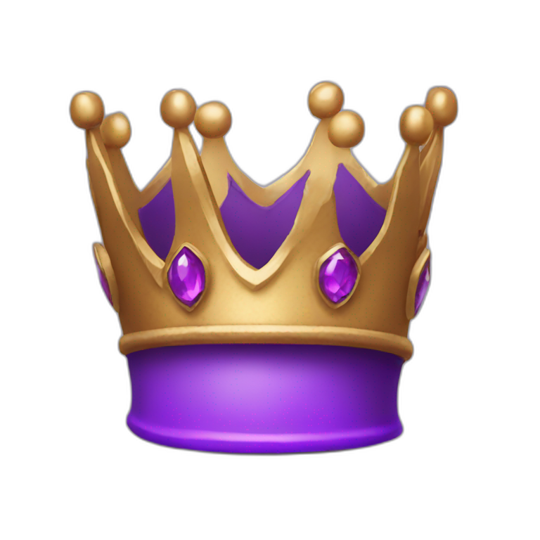 purple CROWN  emoji