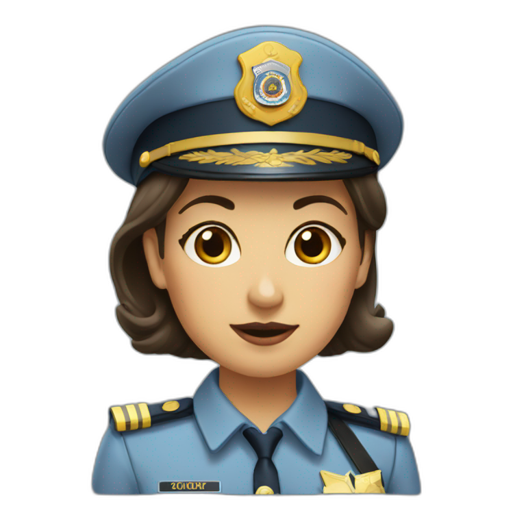 Lady officer emoji