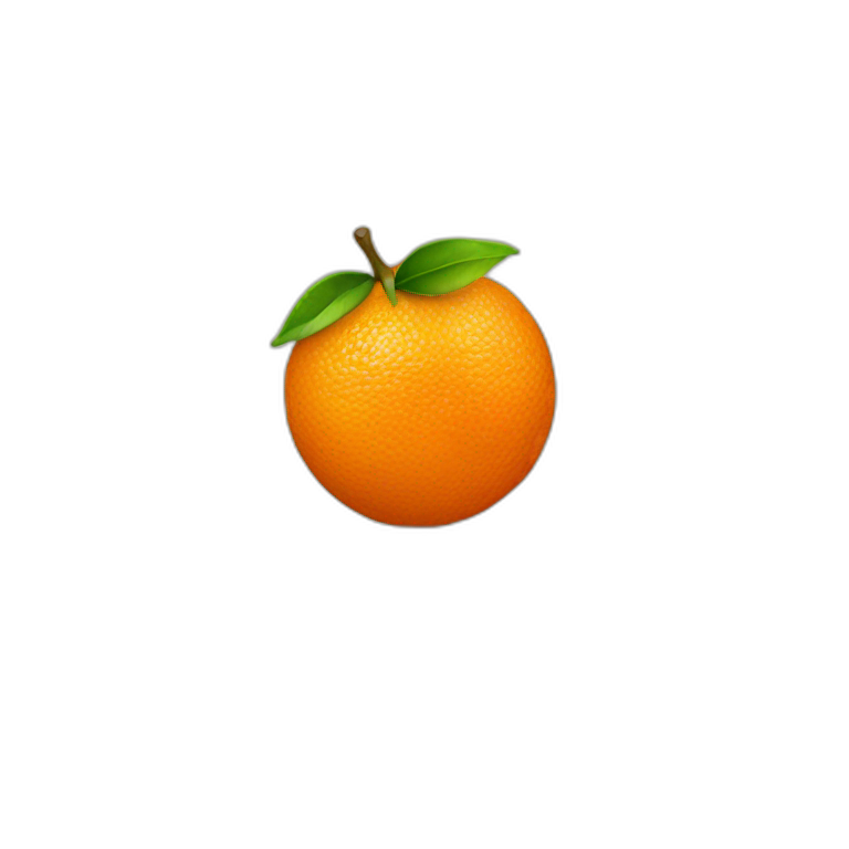 single orange fruit emoji