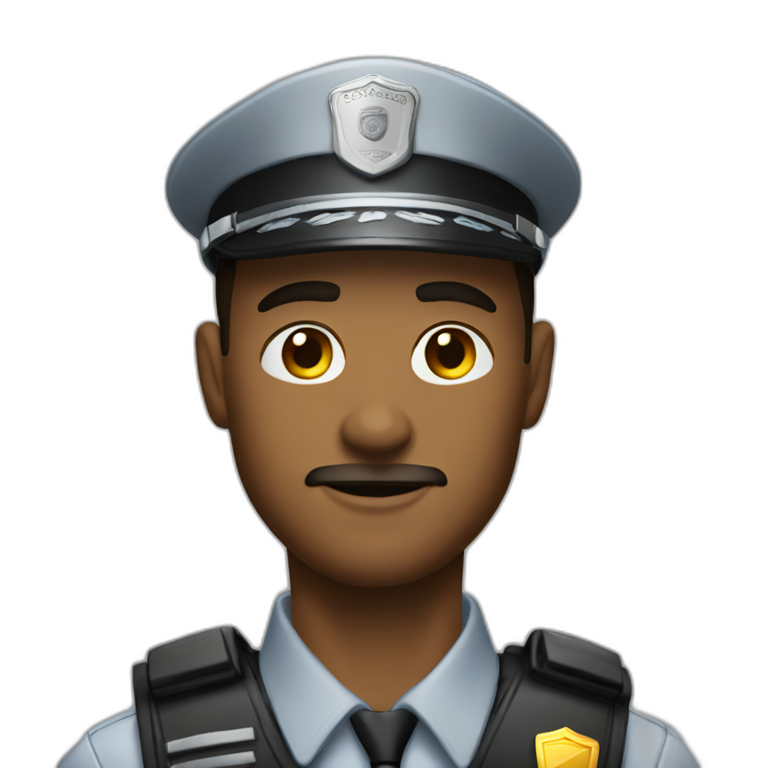 Handsome security guard emoji