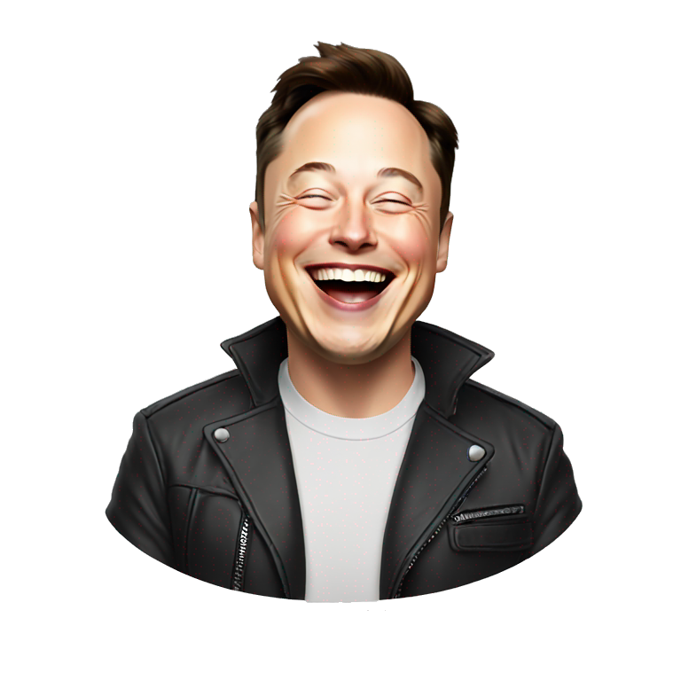 Elon musk laughing  emoji