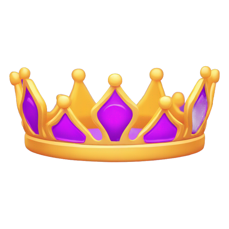 Bright Neon Purple crown with the word FOUNDER on it emoji