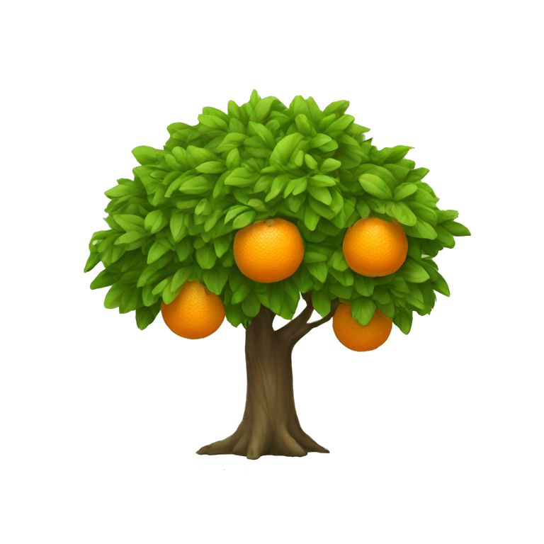 Arbol naranja emoji