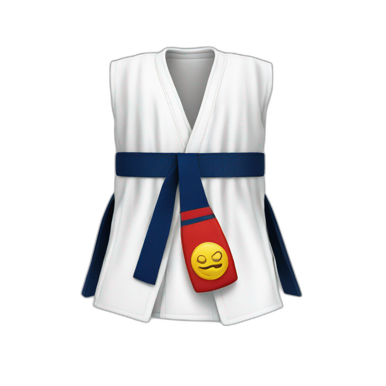 Taekwondo belt emoji