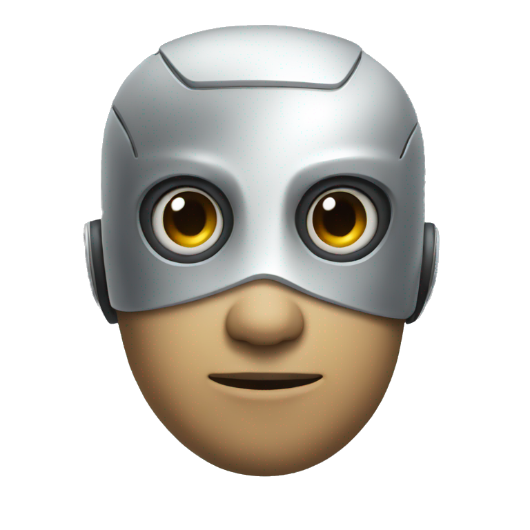 half human half robot emoji