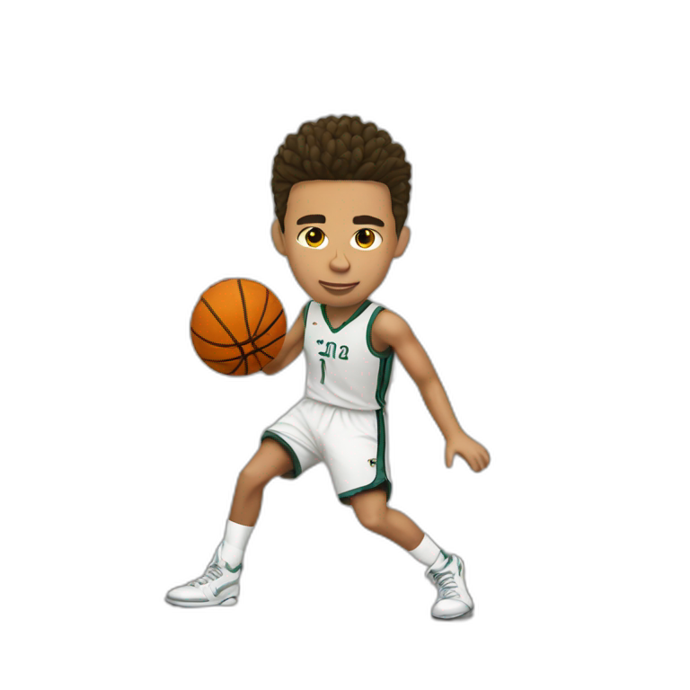 Ronaldo playing Basketball  emoji