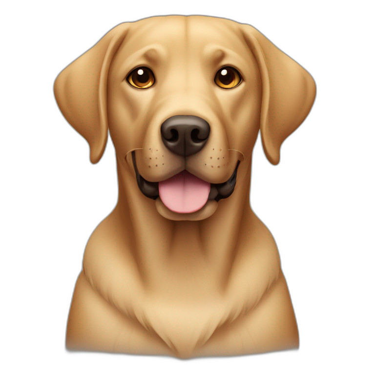 Labrador dog brown emoji