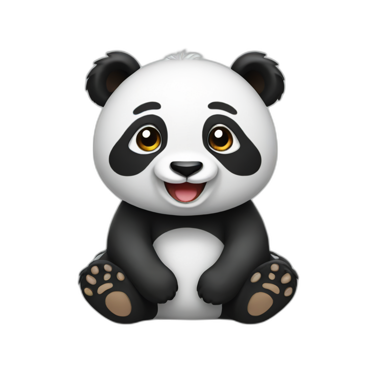 happy animal panda emoji