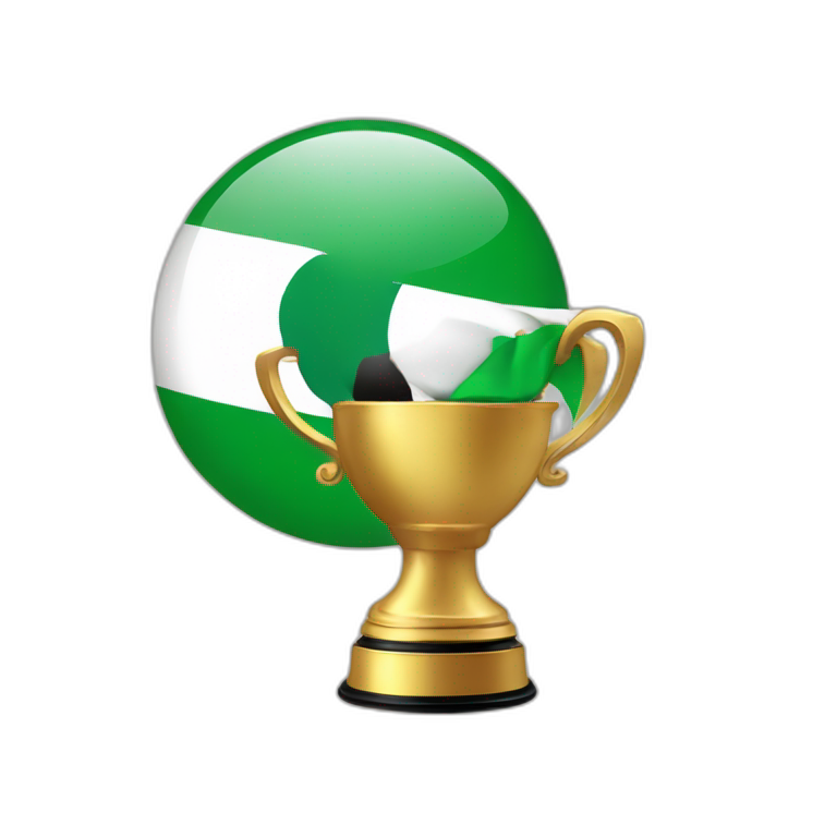 African Cup and Algeria flag emoji