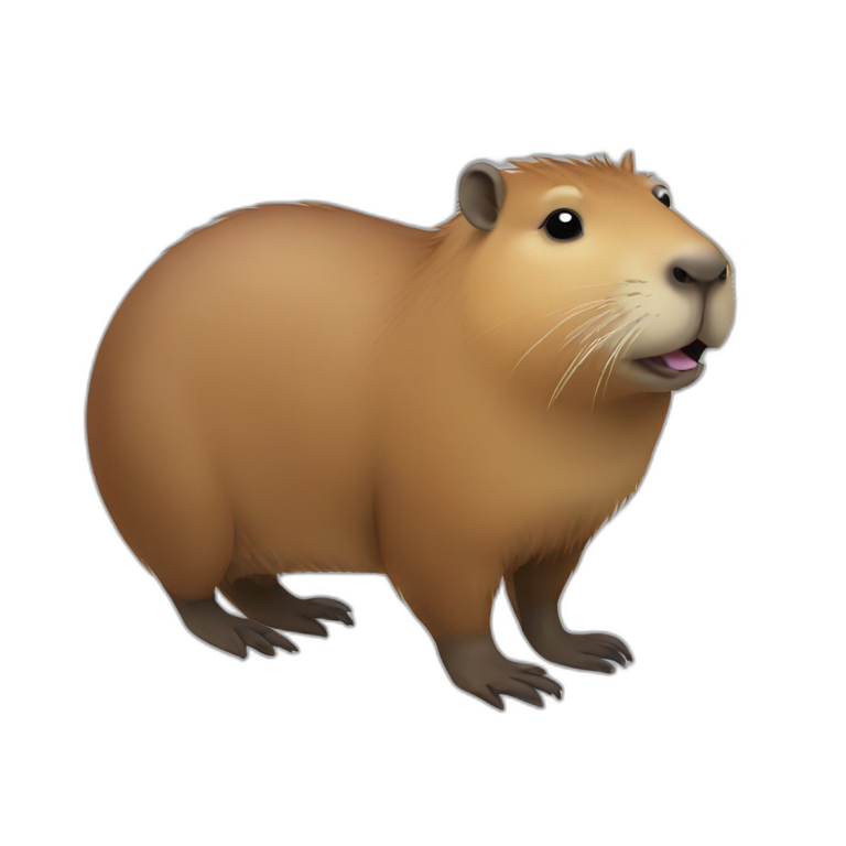 Capybara 4k emoji