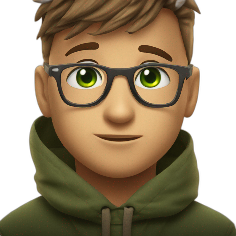 green-eyed boy in glasses emoji