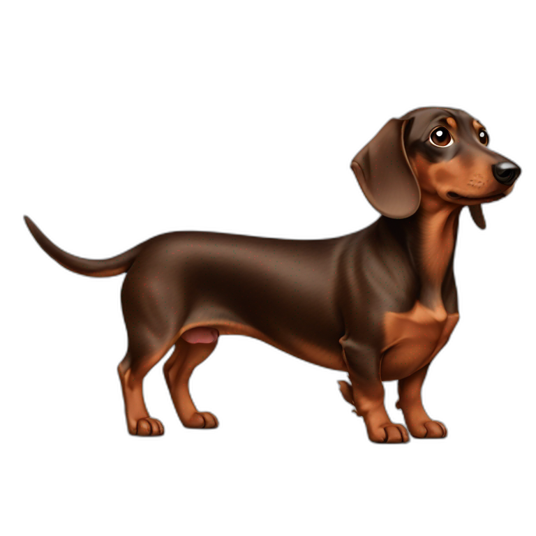 brown-dachshund emoji