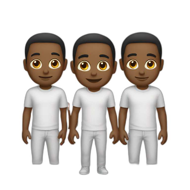 3 white sons emoji