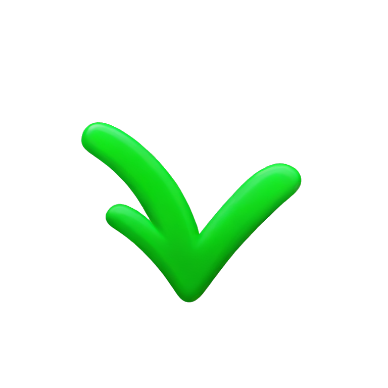 green checkmark emoji