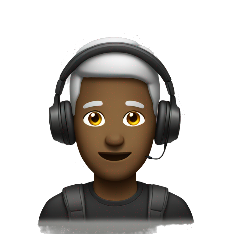 Men with headphones emoji