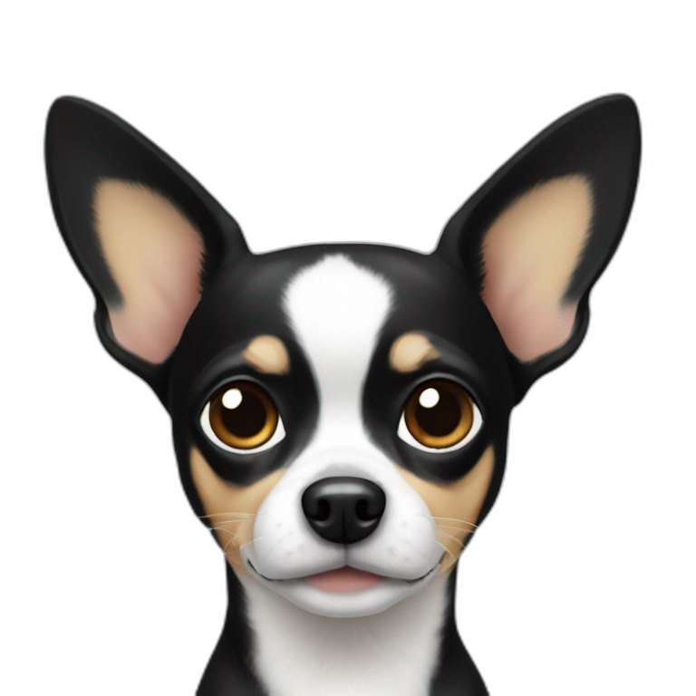 Chihuahua black White emoji