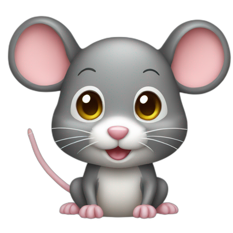 a cute mouse emoji