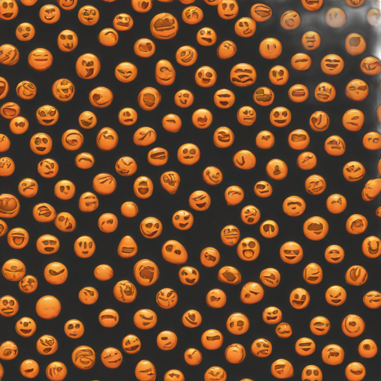 Logo noir et orange emoji