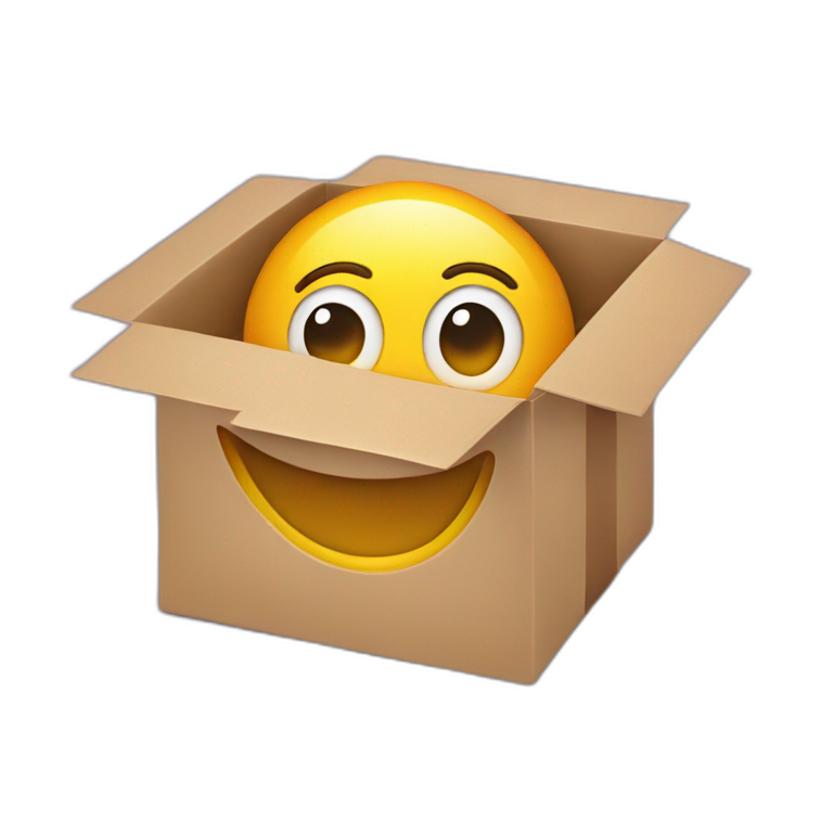 smile inside a gift box emoji