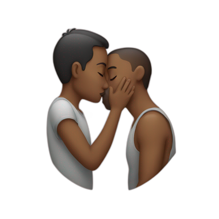 people are kissing  emoji