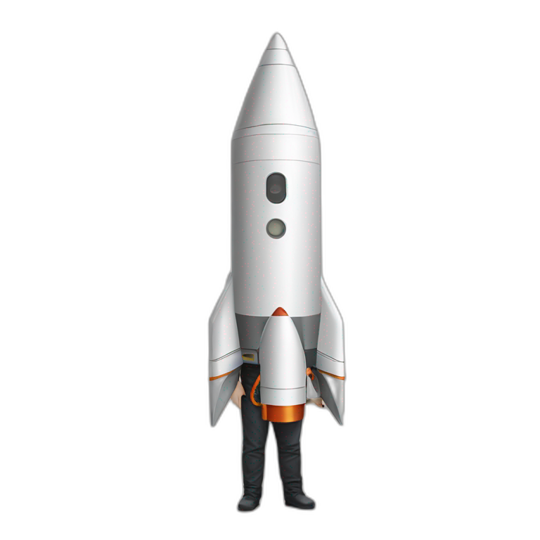 Elon musk with rocket emoji