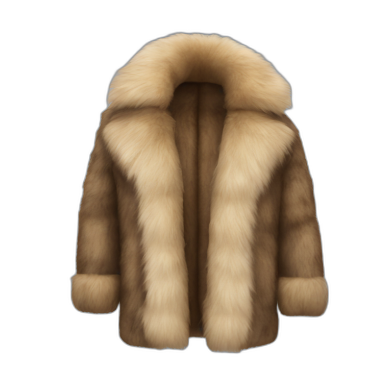 Fur coat emoji