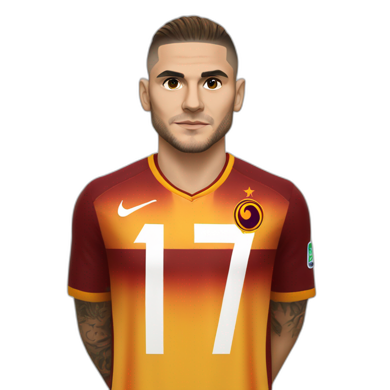 Mauro icardi with Galatasaray jersey emoji