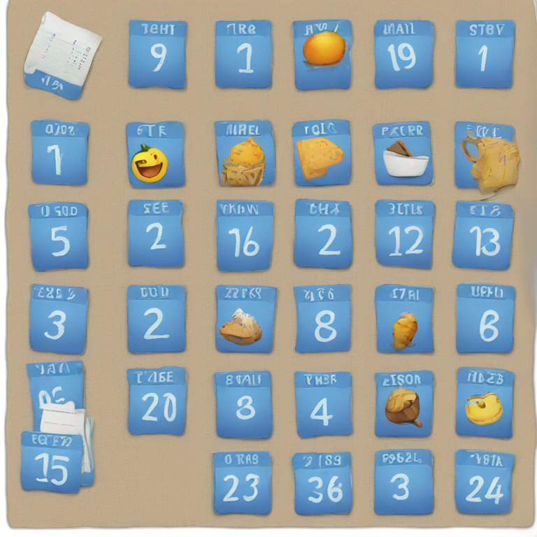 25 november calendar emoji