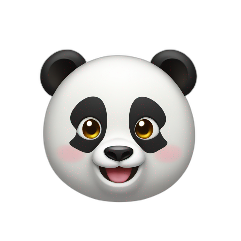 Happy panda emoji