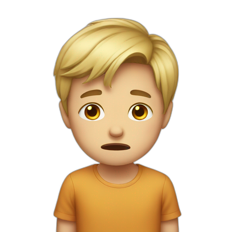 Boy crying emoji