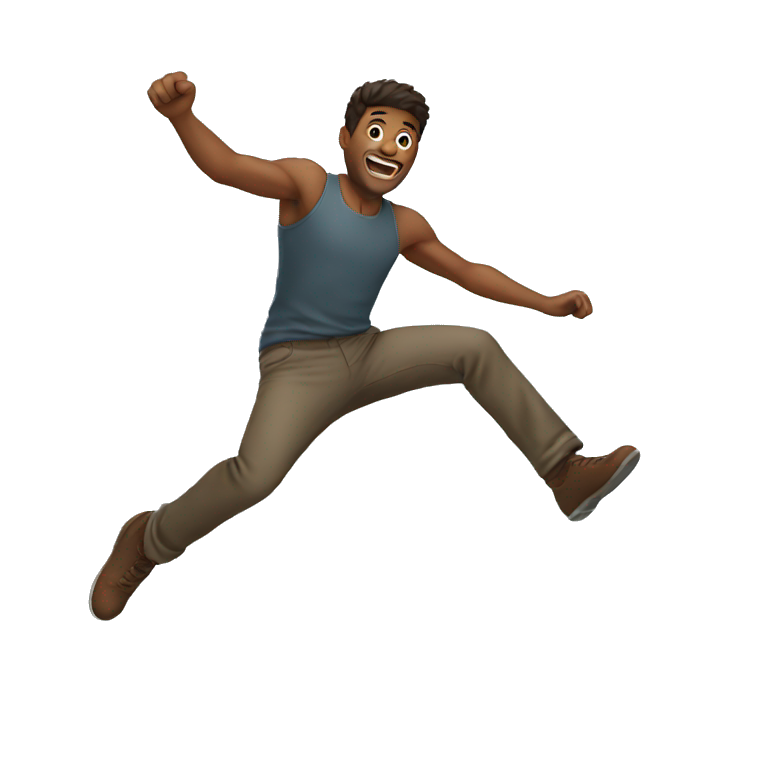 a man jumping emoji