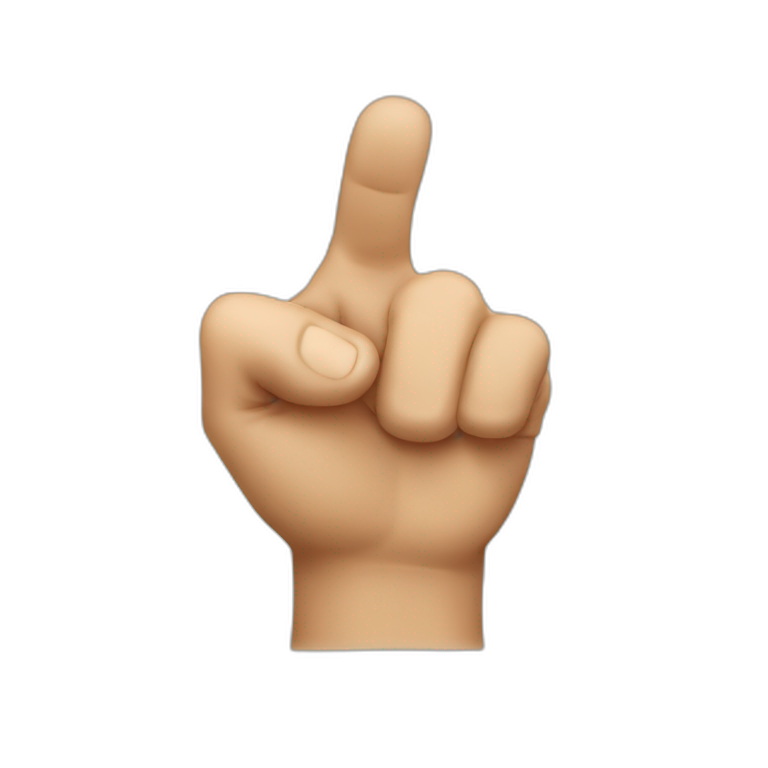 pointing finger at me emoji