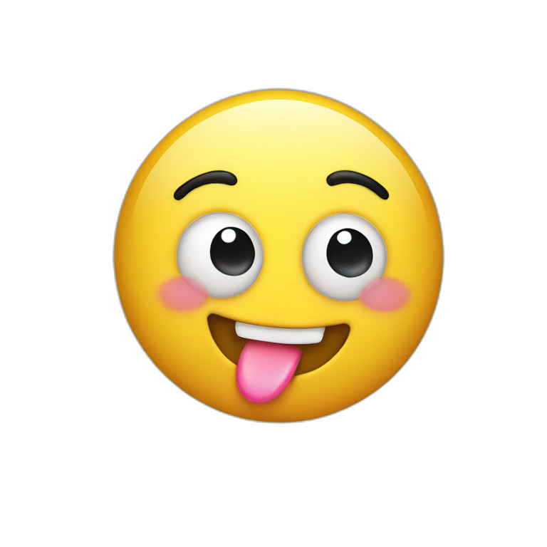 Happy emoji blowing a kiss emoji