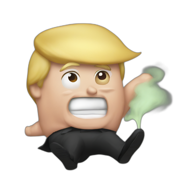 trump farting emoji