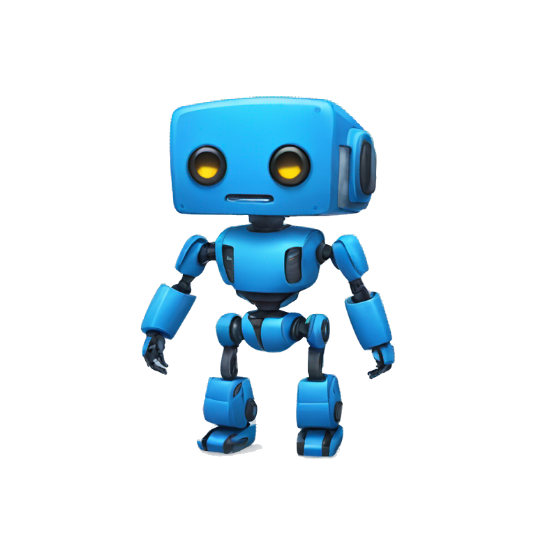 blue robot emoji